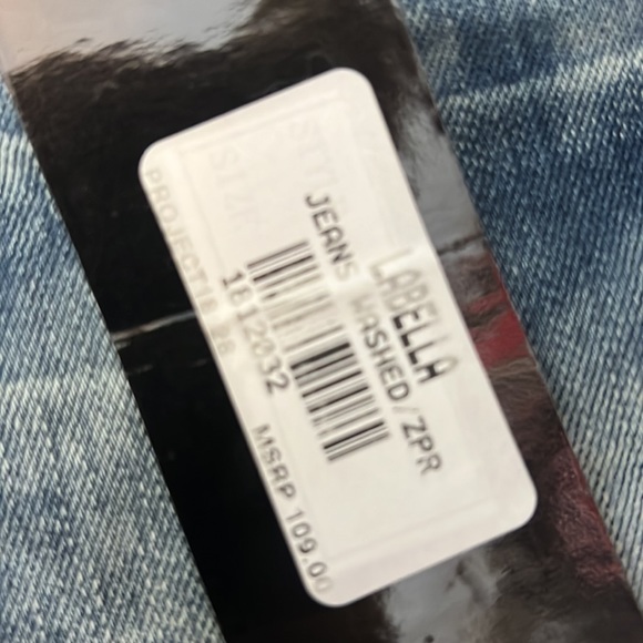 Project 18 NWT Booty lifting blue  jeans 28/9 Labella skinny ankle zipper unisex - Picture 16 of 16